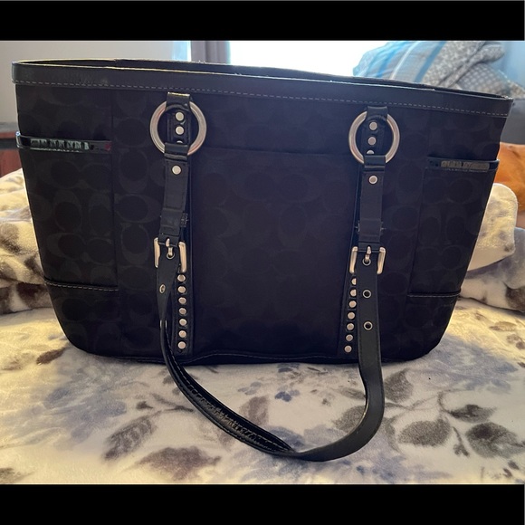 Coach Handbags - Black Coach tote bag